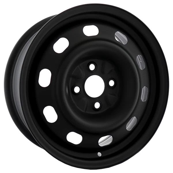Envy Wheels – NX4 STEEL WHEEL – Black – 15″x6″ 42mm – All weather Wheels – NX42540