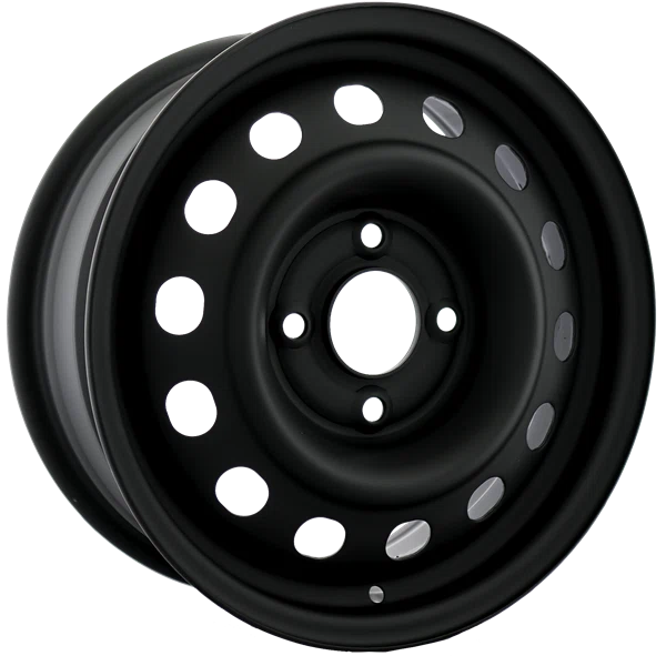 Envy Wheels – NX4 STEEL WHEEL – Black – 15″x6″ 45mm – All weather Wheels – NX41545