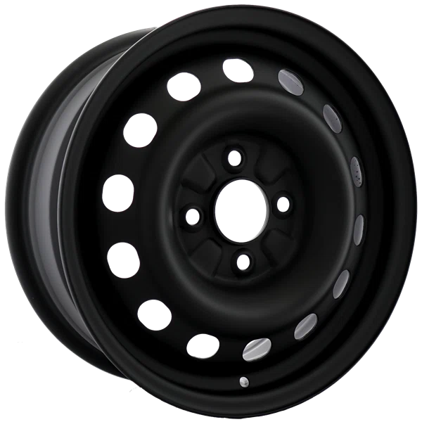 Envy Wheels – NX4 STEEL WHEEL – Black – 15″x6″ 47mm – All weather Wheels – NX41546