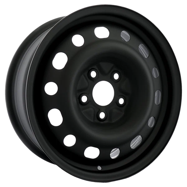 Envy Wheels – NX6 STEEL WHEEL – Black – 16″x6.5″ 40mm – All weather Wheels – NX60914