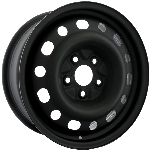 Envy Wheels – NX6 STEEL WHEEL – Black – 16″x6.5″ 42mm – All weather Wheels – NX61878