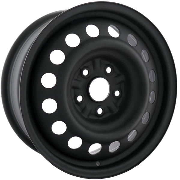 Envy Wheels – NX6 STEEL WHEEL – Black – 16″x6.5″ 45mm – All weather Wheels – NX60072