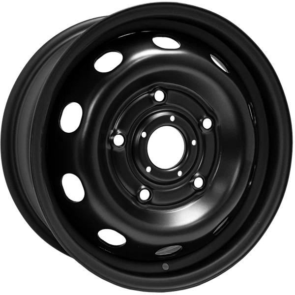 Envy Wheels – NX6 STEEL WHEEL – Black – 16″x6.5″ 60mm – All weather Wheels – NX61650
