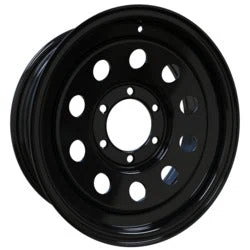 Envy Wheels – STEEL WHEEL – Black – 15″x6″ 0mm – All weather Wheels – 200GBM-15655