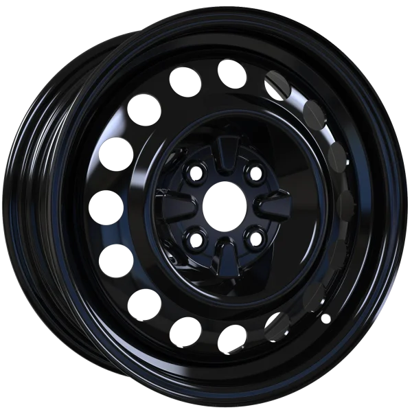 Envy Wheels – Steel Wheel – Black – 15″x6″ 46mm – All weather Wheels – NX95346