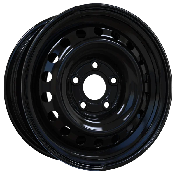 Envy Wheels – Steel Wheel – Black – 15″x6″ 42mm – All weather Wheels – NX95442