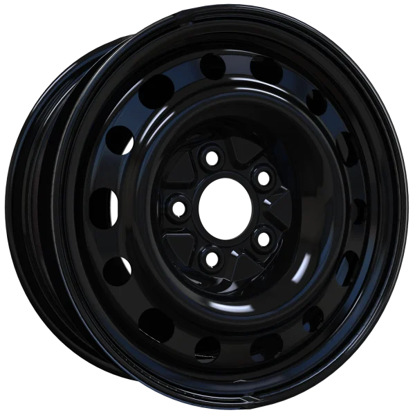 Envy Wheels – Steel Wheel – Black – 16″x6.5″ 43mm – All weather Wheels – NX96443