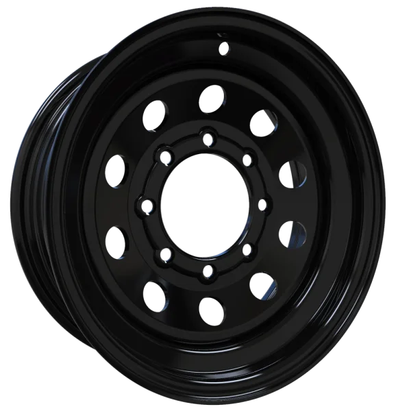 Envy Wheels – TRAILER STEEL MODULAR – Black – 16″x6″ 0mm – All weather Wheels – 200GBM-16865HD