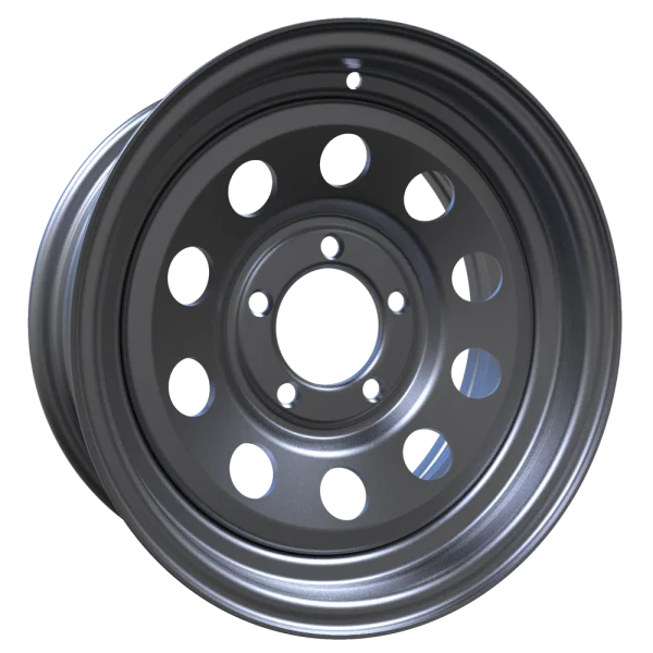 Envy Wheels – TRAILER STEEL MODULAR – Silver – 14″x6″ 0mm – All weather Wheels – 200SM-14545