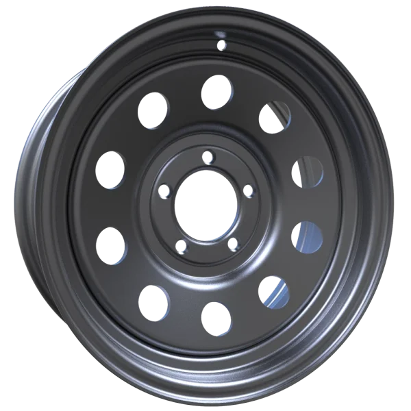 Envy Wheels – TRAILER STEEL MODULAR – Silver – 15″x6″ 0mm – All weather Wheels – 200SM-15545