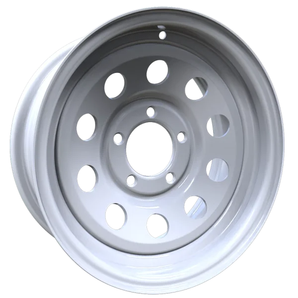 Envy Wheels – TRAILER STEEL MODULAR – White – 14″x6″ 0mm – All weather Wheels – 200WM-14545