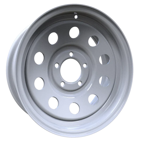 Envy Wheels – TRAILER STEEL MODULAR – White – 15″x6″ 0mm – All weather Wheels – 200WM-15545