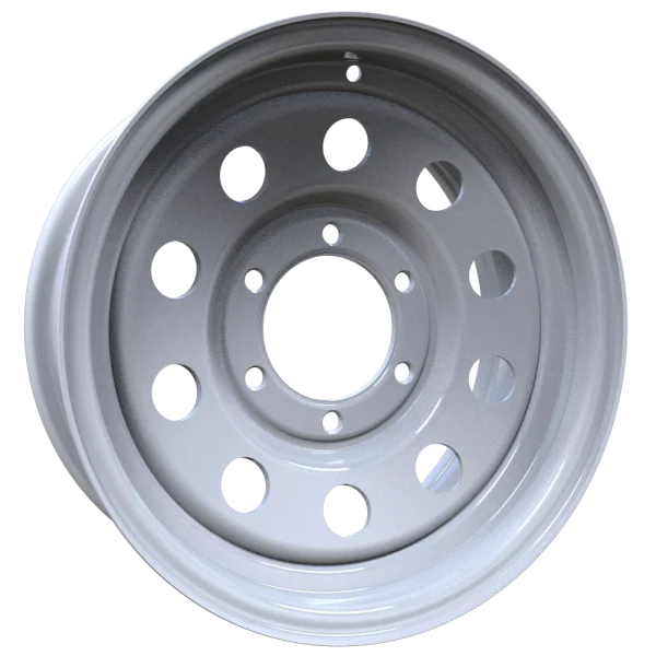 Envy Wheels – TRAILER STEEL MODULAR – White – 15″x6″ 0mm – All weather Wheels – 200WM-15655