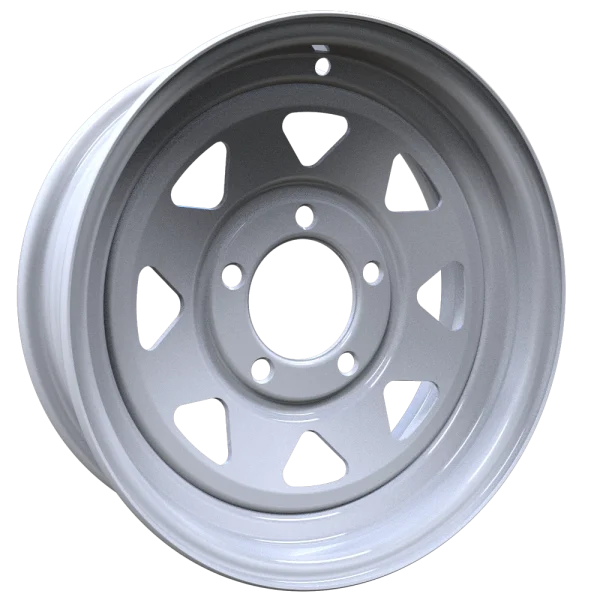 Envy Wheels – TRAILER STEEL SPOKE – White – 13″x4.5″ -3mm – All weather Wheels – 200WS-13545