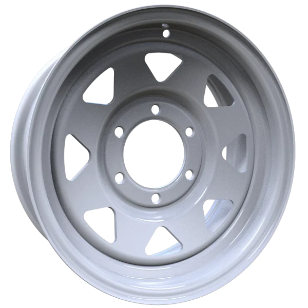 Envy Wheels – TRAILER STEEL SPOKE – White – 15″x6″ 0mm – All weather Wheels – 200WS-15655
