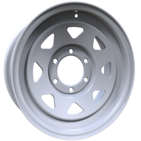 Envy Wheels – TRAILER STEEL SPOKE – White – 16″x6″ 0mm – All weather Wheels – 200WS-16655