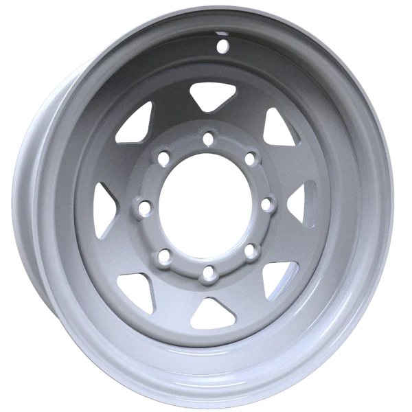 Envy Wheels – TRAILER STEEL SPOKE – White – 16″x6″ 0mm – All weather Wheels – 200WS-16865HD