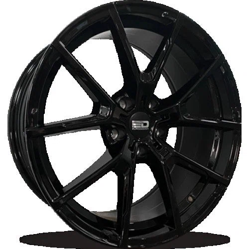 Euro Design – BM9 – Black – 18″x8″ 25mm – All weather Wheels – BM91880F2566GB
