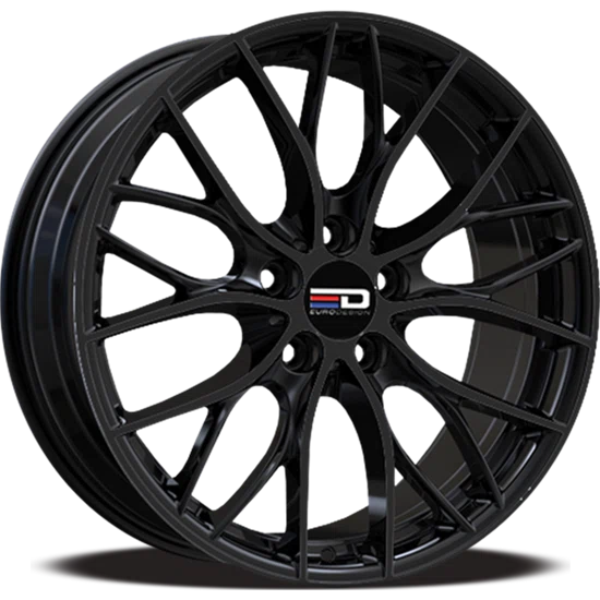 Euro Design – Camillo – Black – 18″x8″ 35mm – All weather Wheels – CAM188G3572GB