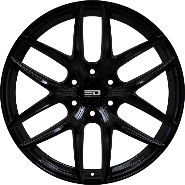 Euro Design – Forza 6 – Black – 20″x9″ 30mm – All weather Wheels – F2096393595GB