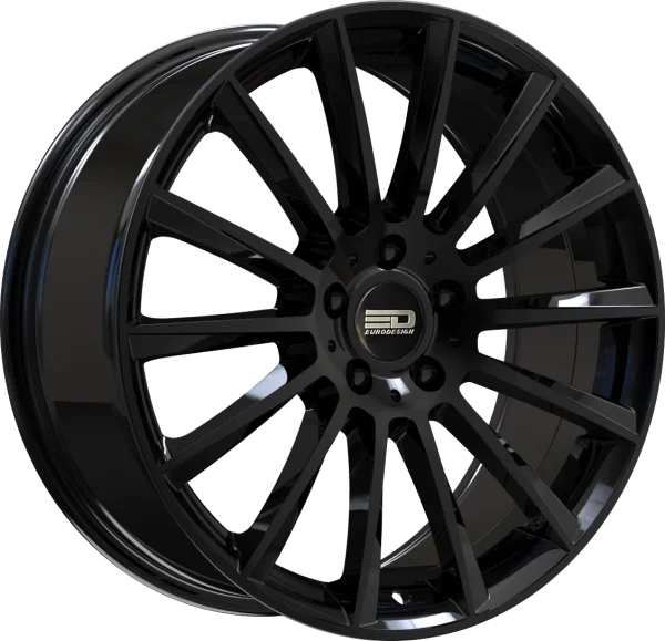 Euro Design – Sacco – Black – 18″x7.5″ 25mm – All weather Wheels – SAC1875F25666GB