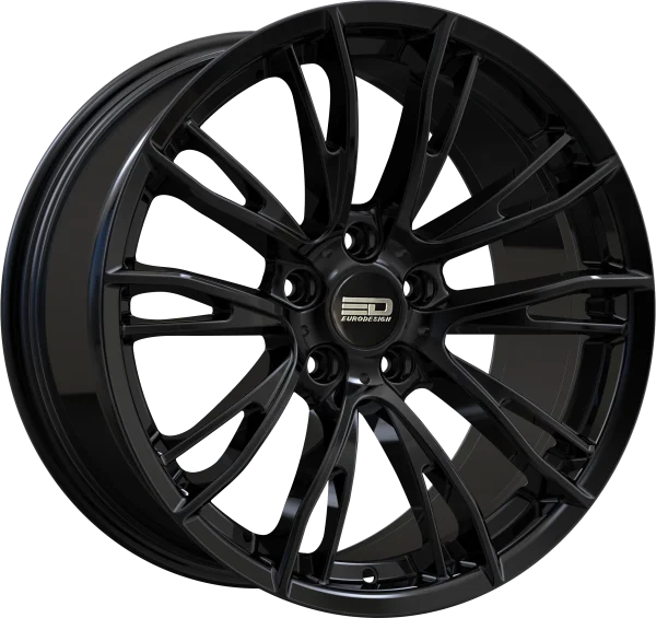 Euro Design – Venice – Black – 18″x8″ 30mm – All weather Wheels – VEN1880F30667GB