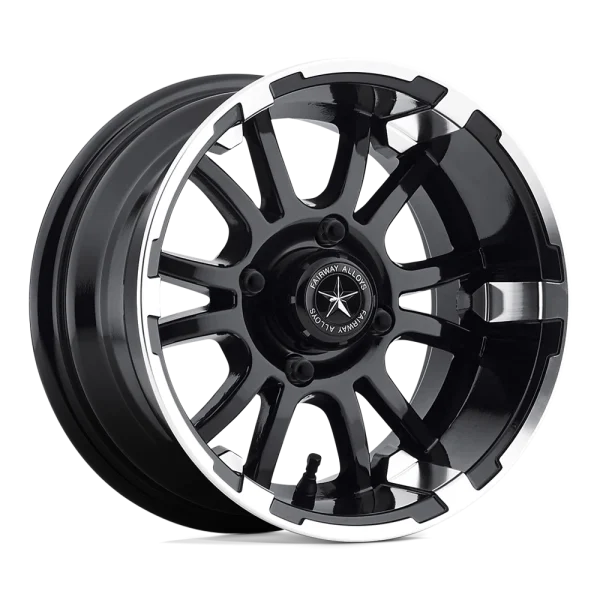 Fairway Alloys – FA132 SIXER – Black – 12″x6″ -20mm – Summer Wheels – FA-132-M