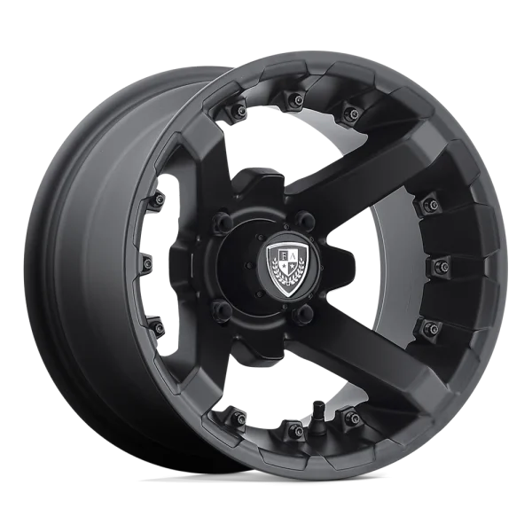 Fairway Alloys – FA138 BATTLE – Black – 12″x7″ -47mm – All weather Wheels – FA-138-M