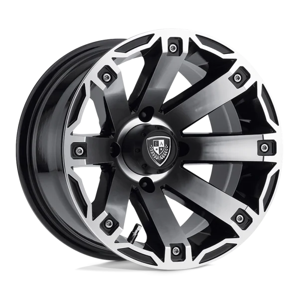 Fairway Alloys – FA143 RAGE – Black – 12″x7″ -47mm – Summer Wheels – FA-143-M