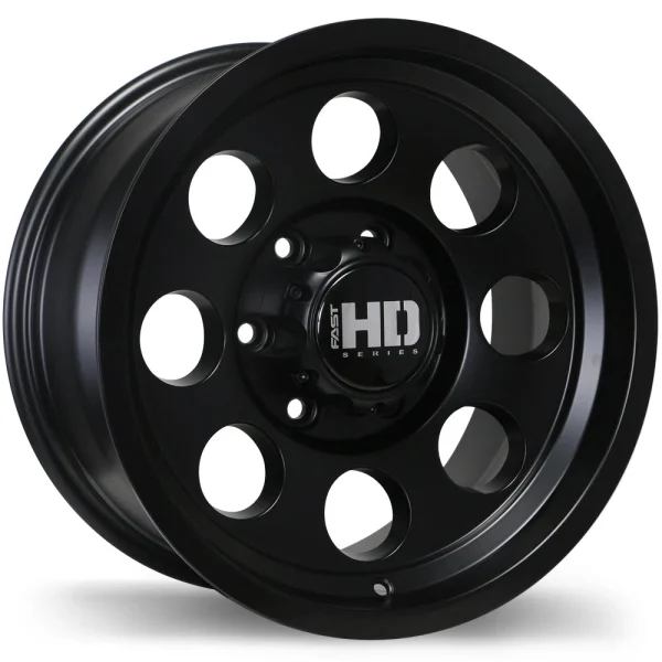 Fast HD – Detour – Black – 16″x8″ 0mm – All weather Wheels – F236-1680-83BT+00C061