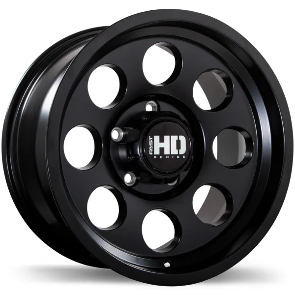 Fast HD – Detour – Black – 16″x8″ 0mm – All weather Wheels – F236-1680-73BT+00C871