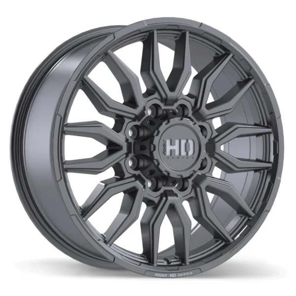 Fast HD – Grit – Gunmetal – 20″x8.5″ 47mm – All weather Wheels – F279-2085-98MT+47C244