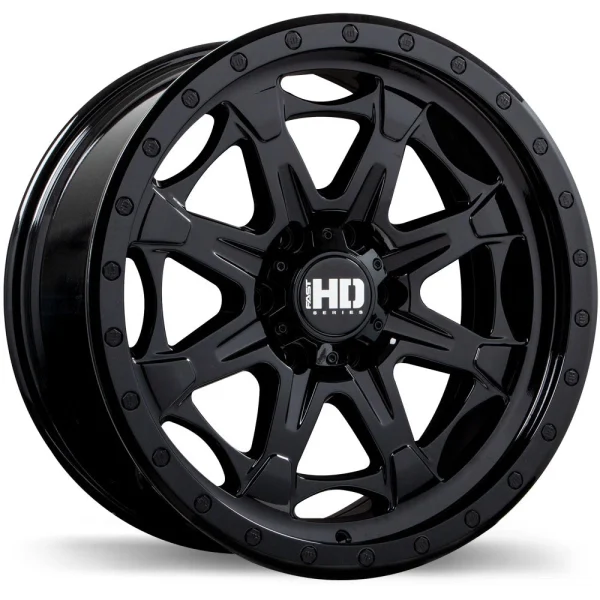 Fast HD – Hooligan – Black – 17″x9″ 10mm – All weather Wheels – F258-1790-83BN+10C778