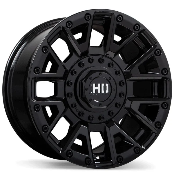 Fast HD – Knuckles – Black – 17″x9″ 0mm – All weather Wheels – F260-1790-28BN+00C780