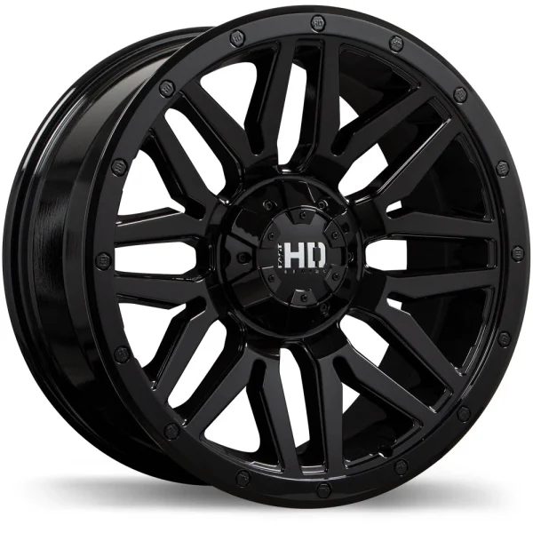 Fast HD – Menace – Black – 17″x8″ 15mm – All weather Wheels – F240-1780-83BN+15F778