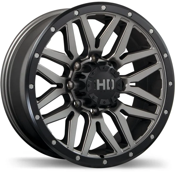Fast HD – Menace – Gunmetal – 17″x8″ 15mm – All weather Wheels – F240-1780-82MB+15C211