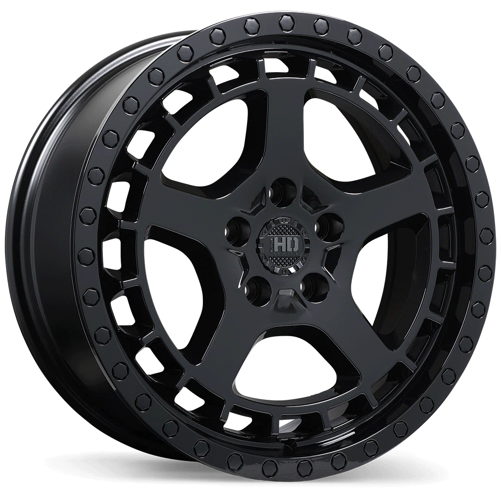 Fast HD – Overland – Black – 17″x7″ 40mm – All weather Wheels – F266-1770-65BN+40E726