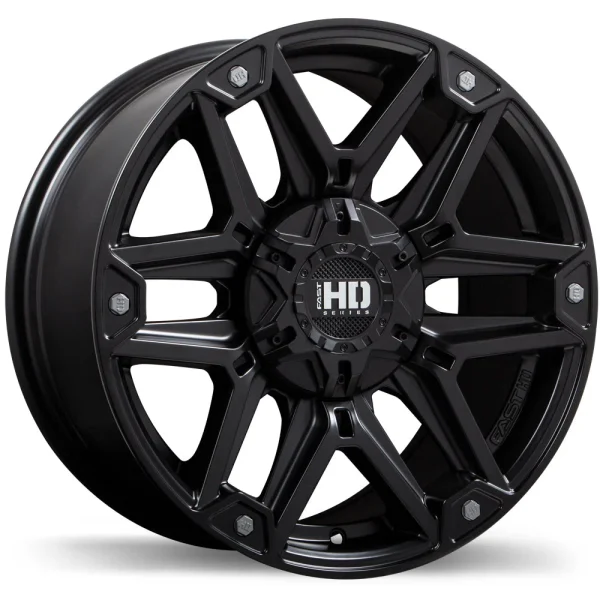 Fast HD – RECON – Black – 16″x8″ 10mm – All weather Wheels – F259-1680-73BT+10C780