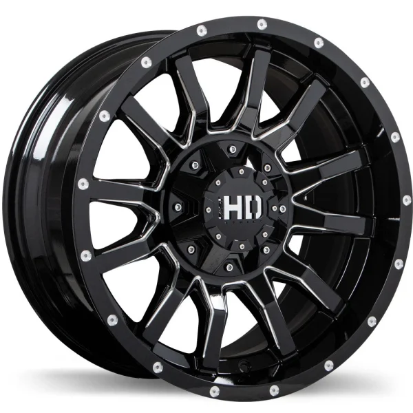Fast HD – TRAXX – Black – 17″x9″ -15mm – Summer Wheels – F247-1790-28BH-15C871