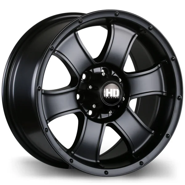 Fast HD – Terrano – Black – 16″x8″ 18mm – All weather Wheels – F223-1680-63BT+18C661