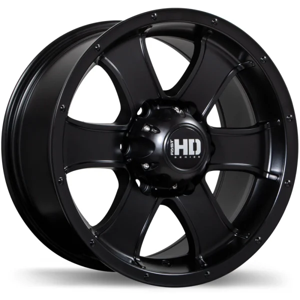 Fast HD – Terrano – Black – 16″x8″ 18mm – All weather Wheels – F223-1680-83BT+18C061