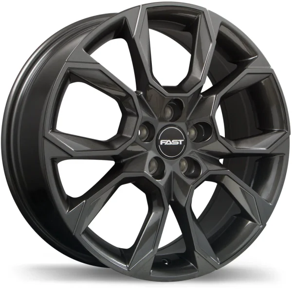 Fast Wheels – Aventure – Gunmetal – 16″x6.5″ 45mm – All weather Wheels – F250S-1665-80MN+45C561