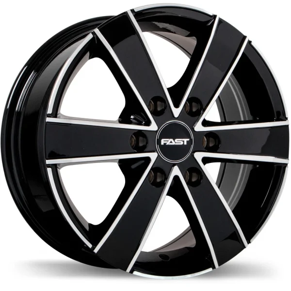 Fast Wheels – Cargo – Black – 16″x7″ 50mm – All weather Wheels – F221-1670-96BG+50R841