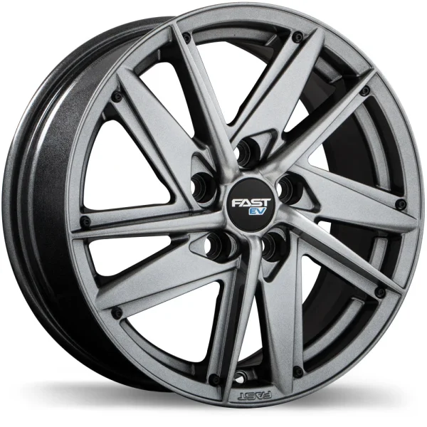 Fast Wheels – EV01 – Grey – 16″x6.5″ 38mm – All weather Wheels – FE01N-1665-65TN+38C661