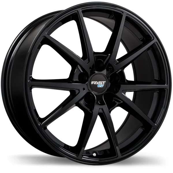 Fast Wheels – EV02 – Black – 17″x6.5″ 38mm – All weather Wheels – FE02-1765-65BN+38E671