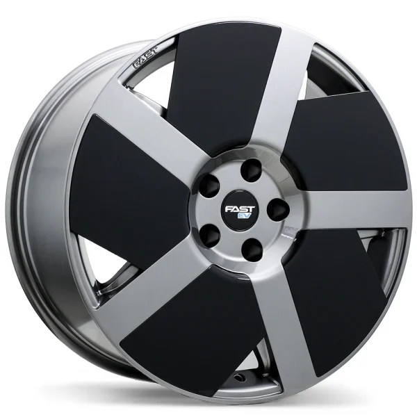 Fast Wheels – EV06 – Grey – 18″x7.5″ 40mm – All weather Wheels – FE06-1875-65GN+40F601