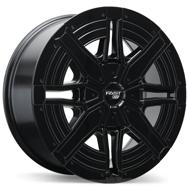 Fast Wheels – EV08 – Black – 20″x8.5″ 44mm – All weather Wheels – FE08-2085-36BN+44C871