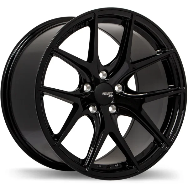 Fast Wheels – FC04 – Black – 19″x9.5″ 35mm – All weather Wheels – FC04A-1995-15BE+35C726