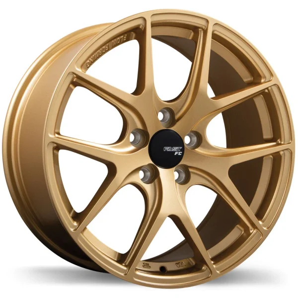 Fast Wheels – FC04 – Gold – 17″x8″ 40mm – All weather Wheels – FC04A-1780-80DN+40C726