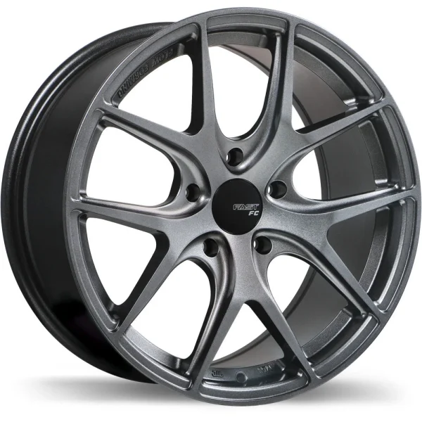 Fast Wheels – FC04 – Grey – 17″x8″ 35mm – All weather Wheels – FC04-1780-12TN+35C726